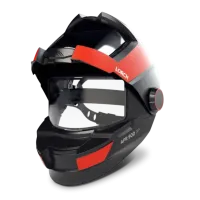 Cagoule de soudage socomo boutique soudure pour soudeur pro avec visiere et celulle relevable avec protection respiratoire pour le soudage et le meulage avec sa viere grand angle 1