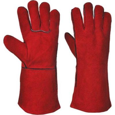 Gants soudeur rouge haute resistance