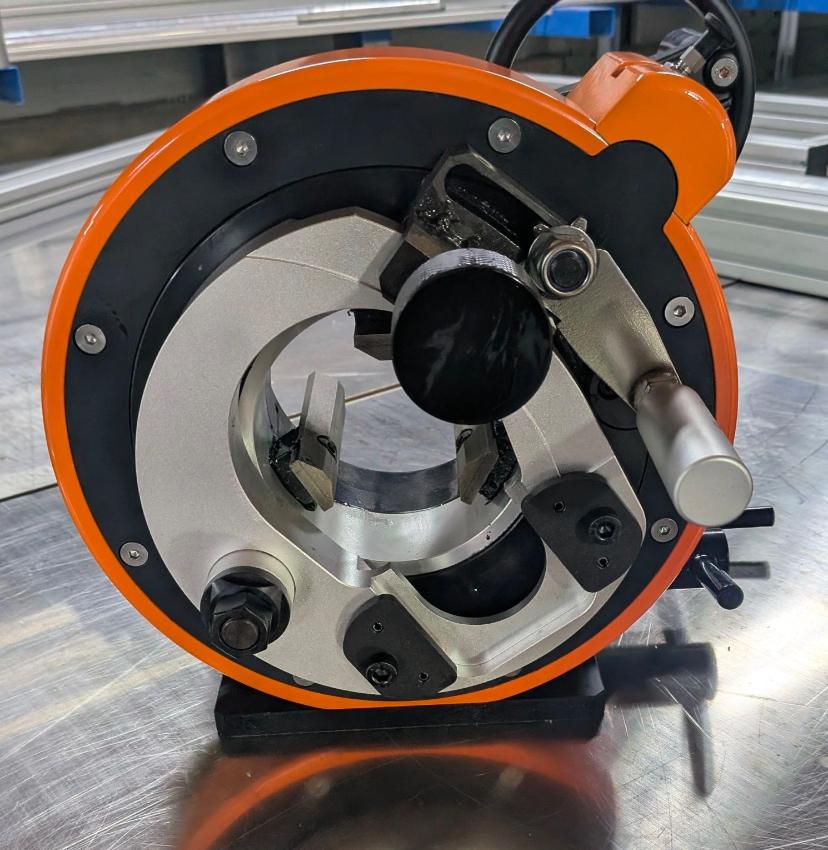 Socomo france specialiste coupe soudage presente son coupe tube orbitale leger transportable orbital service machine scie fraise tuyauteur chantier industrie type axxair orbitalum 